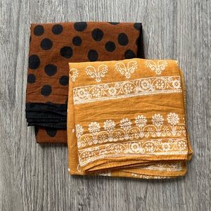 ♥️ Two Madewell Cotton Bandanas